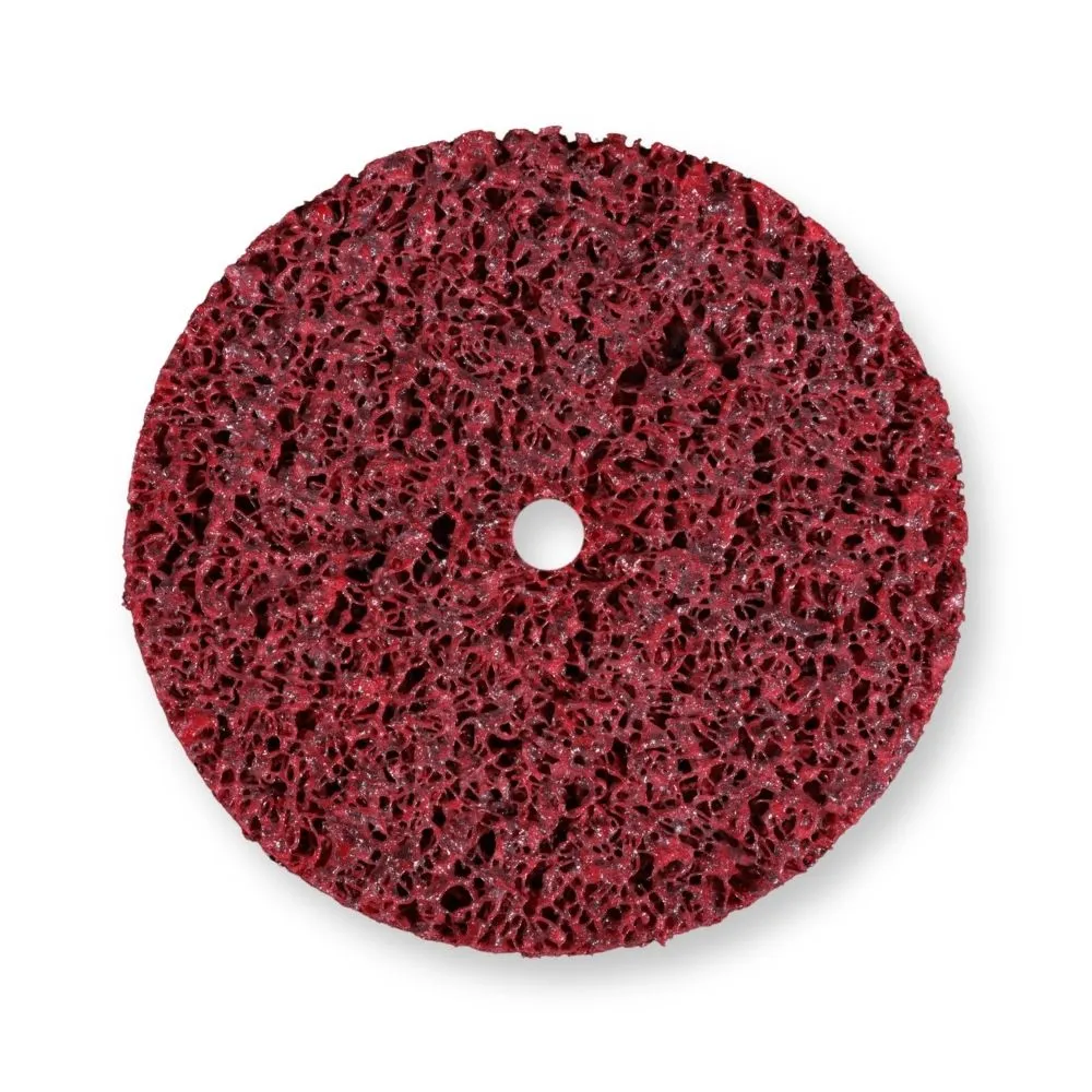 Disco abrasivo de limpieza polifibra Clean & Strep rojo ABRASTAR