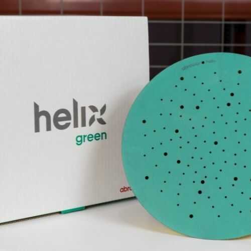 Caja de discos abrasivos helix green multi aspiración ABRASTAR.
