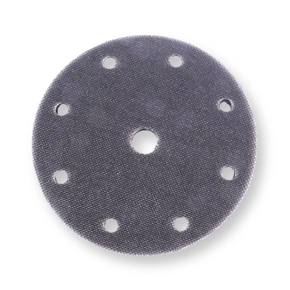 adaptador plato de lijado Interface de foam - velcro 150 mm. altura 10 mm. 9 aspiraciones