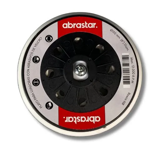 Plato lijadora 150 mm. multi-aspiración densidad media-fina ABRASTAR - Imagen 2
