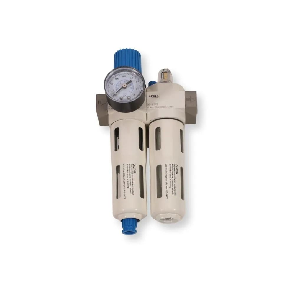 Conjunto regulador de aire con filtro-lubricador AFINA